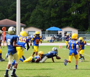 The Stallions move the chains